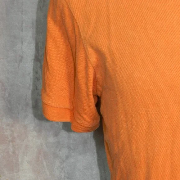 American Eagle Outfitters Mens Orange Short Sleeve Cotton Shirt Size Medium - Picture 4 of 9